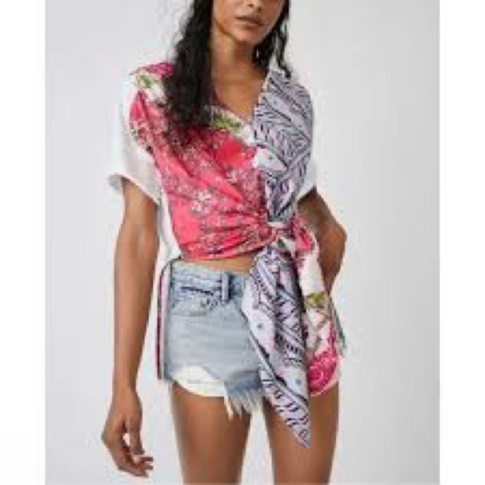 Free people pick your scarf top size small - Picture 2 of 16